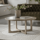 Charles Ted Alani Round Coffee Table | Smoked Oak - CharlesTed Home
