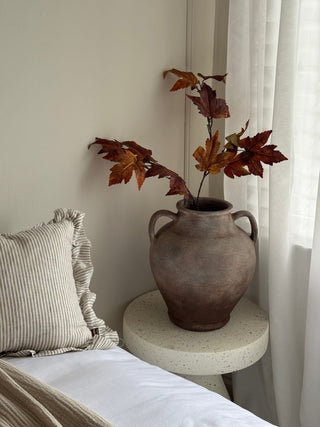Charles Ted Antiqued Terracotta Urn Short - CharlesTed Home