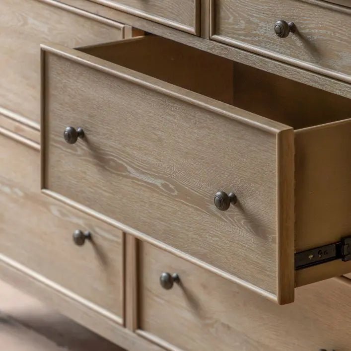 Charles Ted Antoine 7 - Drawer Dresser | Limewashed Oak & Oak Veneer - CharlesTed Home