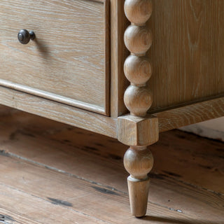 Charles Ted Antoine Chest of Three Drawers | Limewashed Oak & Oak Veneer - CharlesTed Home