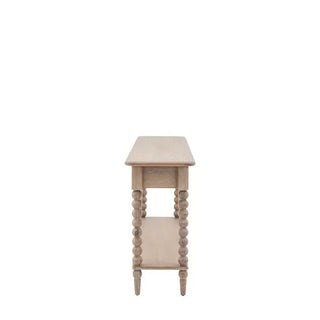 Charles Ted Antoine Turned Wood Console Table | Limewashed Oak & Oak Veneer - CharlesTed Home