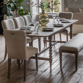 Charles Ted Antoine Turned Wood Extending Dining Table - CharlesTed Home