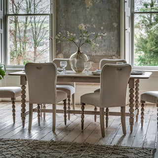 Charles Ted Antoine Turned Wood Extending Dining Table - CharlesTed Home