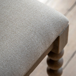 Charles Ted Antoine Upholstered Dining Bench | Limewashed Oak & Oak Veneer - CharlesTed Home