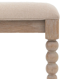 Charles Ted Antoine Upholstered Dining Bench | Limewashed Oak & Oak Veneer - CharlesTed Home