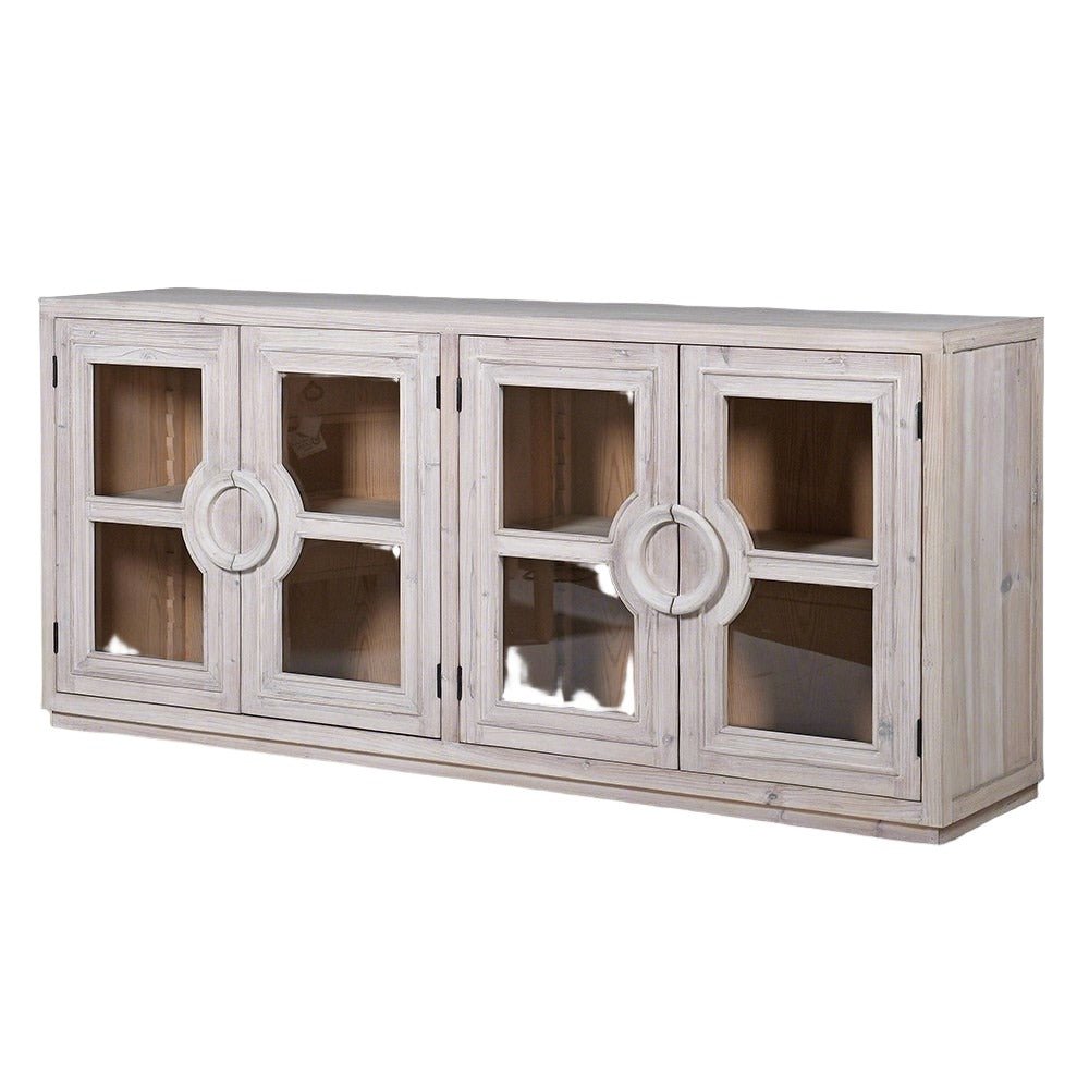 Charles Ted Ardsley Recycled Pine Sideboard with Glass Doors - CharlesTed Home