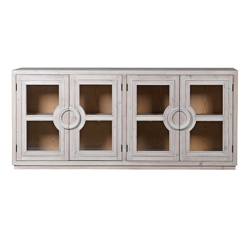 Charles Ted Ardsley Recycled Pine Sideboard with Glass Doors - CharlesTed Home