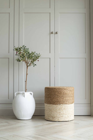 Charles Ted Athenia Textured White Ceramic Vase - CharlesTed Home