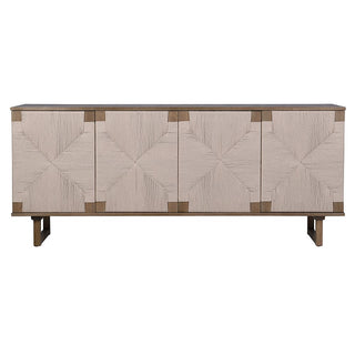 Charles Ted Aurelia Woven Front Oak Sideboard | 4 Door Storage Unit - CharlesTed Home