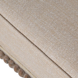 Charles Ted Beaumont Bobbin Armchair in Boucle Linen and Mahogany Frame - CharlesTed Home