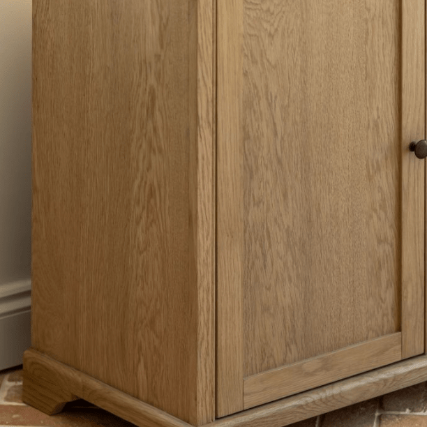 Charles Ted Beeley Oak Sideboard with Three Drawers and Double Cupboard Storage - CharlesTed Home