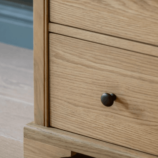 Charles Ted Beeley Oak Three Drawer Chest - CharlesTed Home