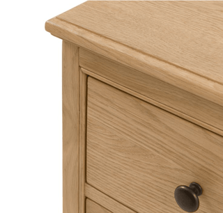 Charles Ted Beeley Oak Three Drawer Chest - CharlesTed Home