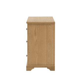 Charles Ted Beeley Oak Three Drawer Chest - CharlesTed Home