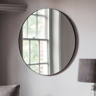 Charles Ted Bodie Round Mirror Black - CharlesTed Home