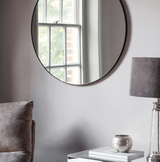 Charles Ted Bodie Round Mirror Black - CharlesTed Home