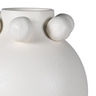 Charles Ted Bubbly Charm Ceramic Vase | Modern White Decorative Art Piece - CharlesTed Home