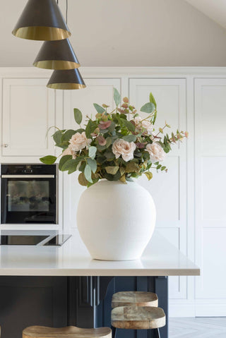 Charles Ted Ceramic Aria White Pot - CharlesTed Home