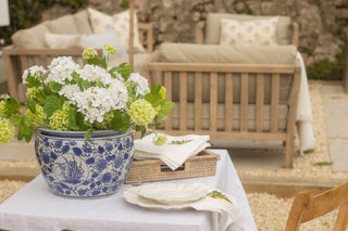 Charles Ted Chinoiserie Blue and White Ceramic Planter Pot - CharlesTed Home