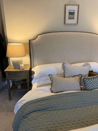 Charles Ted Cotswolds Linen and Old Pine Super King Bed Frame - CharlesTed Home