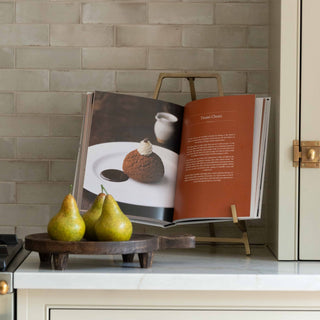 Charles Ted Elegant Brass Countertop Easel – Decorative Stand for Cookbooks, Art, or Tablets - CharlesTed Home