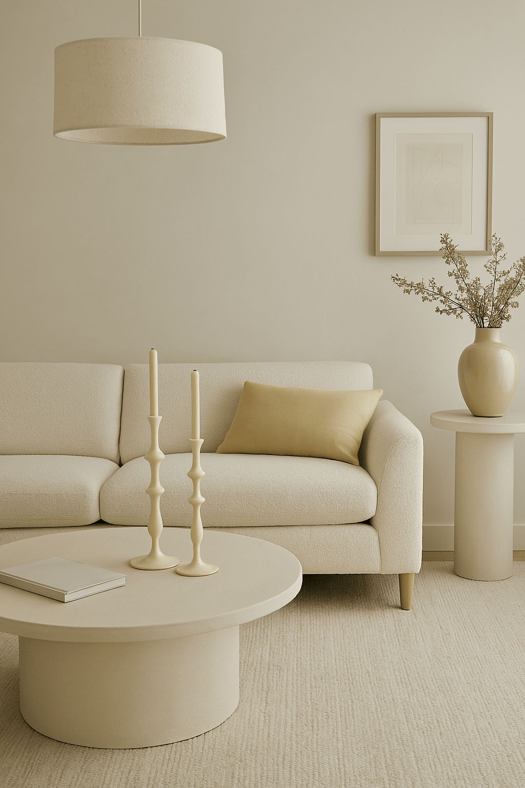 Charles Ted Elegant Metal Candlesticks Cream Gloss Finish | Available in Two Sizes - CharlesTed Home