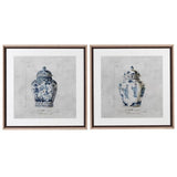 Charles Ted Ella Chinoiserie Urn Artwork | Framed Prints | Set of Two - CharlesTed Home