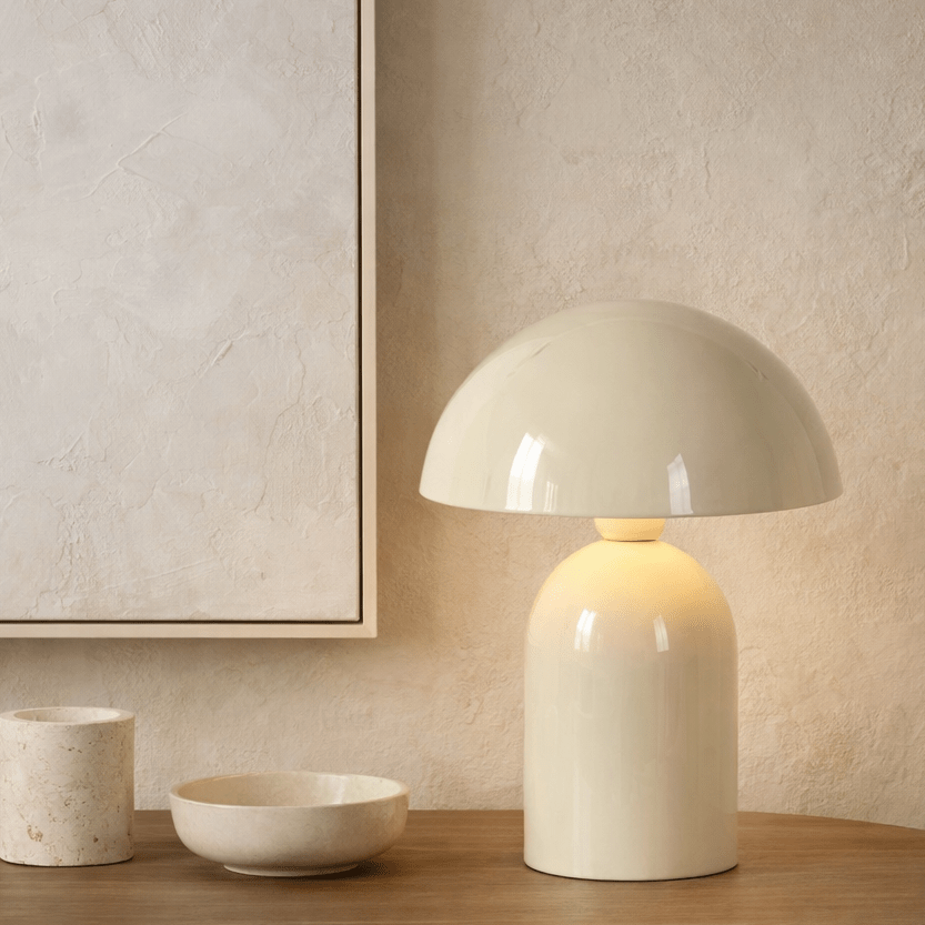 Charles Ted Enchanted Forest Glow Lamp | Shiny Cream - CharlesTed Home