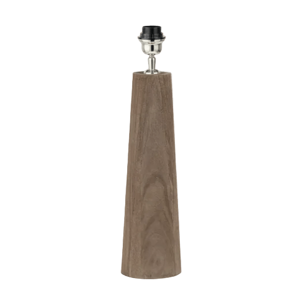 Charles Ted Esther Wooden Table Lamp with White Boucle Shade - CharlesTed Home