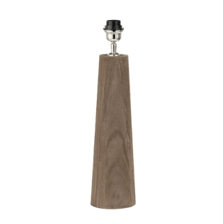 Charles Ted Esther Wooden Table Lamp with White Boucle Shade - CharlesTed Home