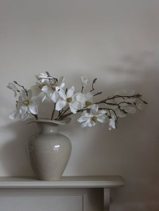 Charles Ted Faux Cream Magnolia Branch Spray - CharlesTed Home