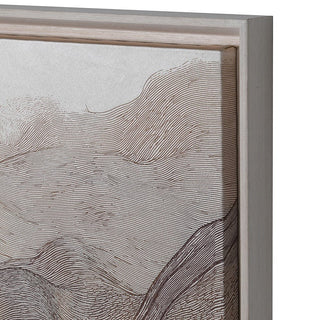 Charles Ted Flowing Horizons Textured Wall Art in Floating Wooden Frame - CharlesTed Home