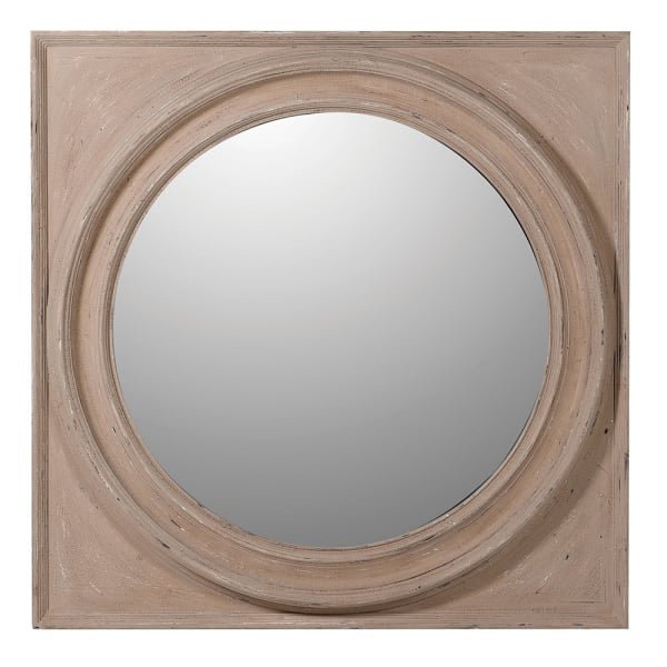 Charles Ted Framed Round Wooden Wall Mirror - CharlesTed Home