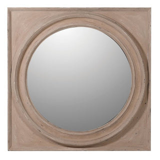 Charles Ted Framed Round Wooden Wall Mirror - CharlesTed Home