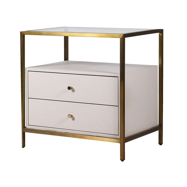 Gemini Luxe Modern Bedside Table
