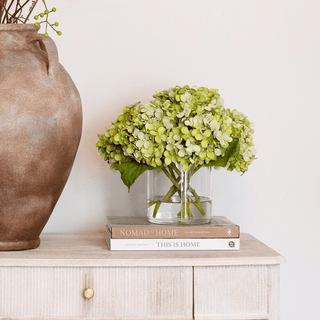 Charles Ted Green Hydrangea Arrangement Complete with Vase - CharlesTed Home