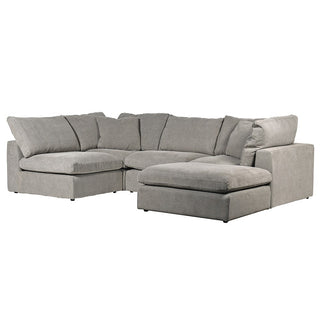 Charles Ted Ines Grey Linen Sectional Corner Sofa - CharlesTed Home