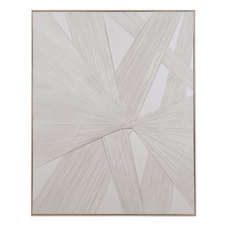 Charles Ted Intersecting Lines Textured Wall Art in Floating Wooden Frame - CharlesTed Home