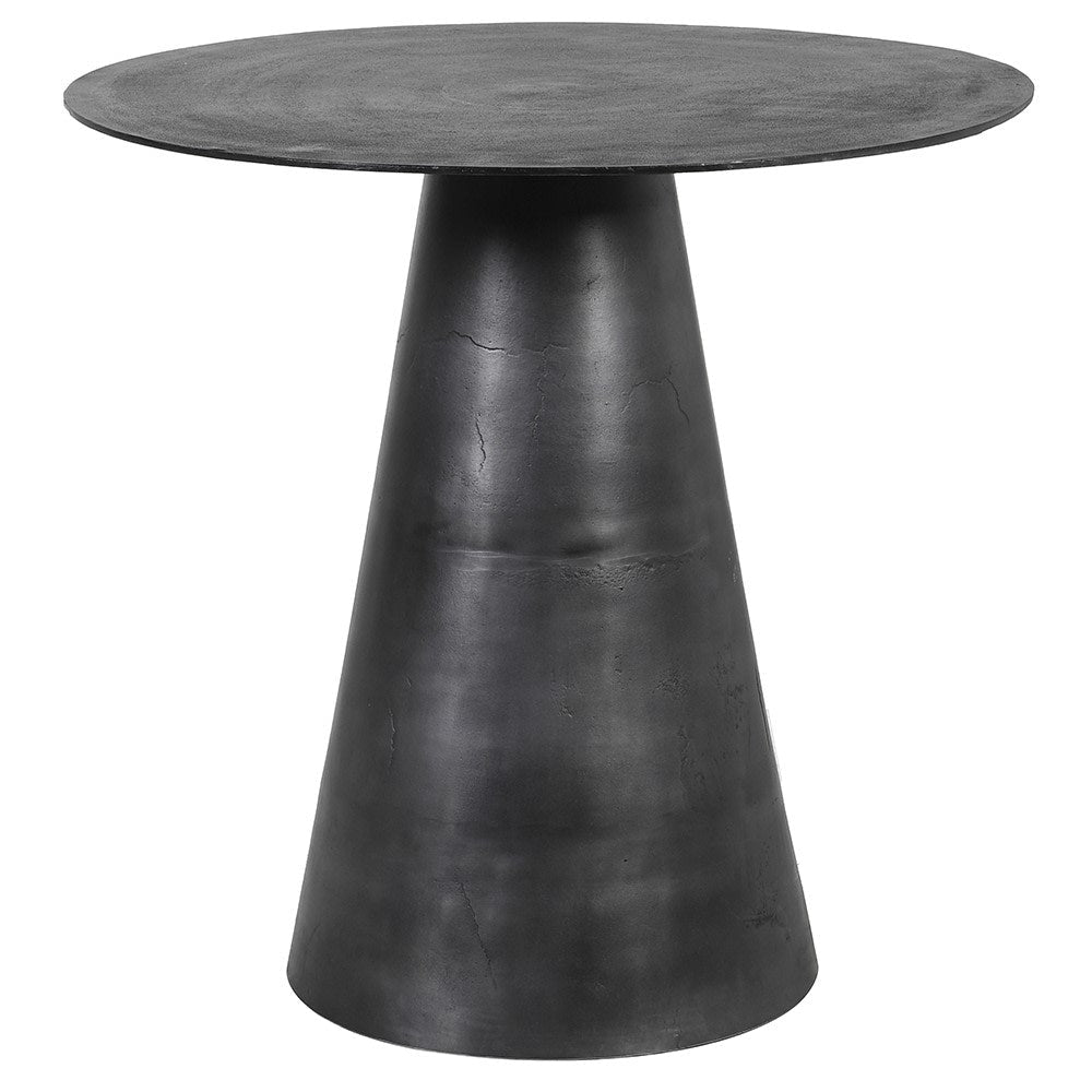 Charles Ted Jefferson Black Metal Occasional Table – Modern Industrial Accent Piece - CharlesTed Home