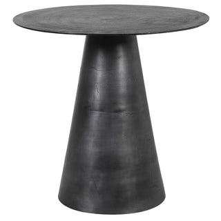 Charles Ted Jefferson Black Metal Occasional Table – Modern Industrial Accent Piece - CharlesTed Home