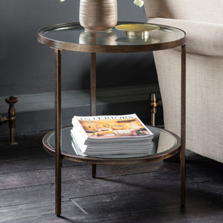 Charles Ted Jenner Glass Side Table in Bronze - CharlesTed Home