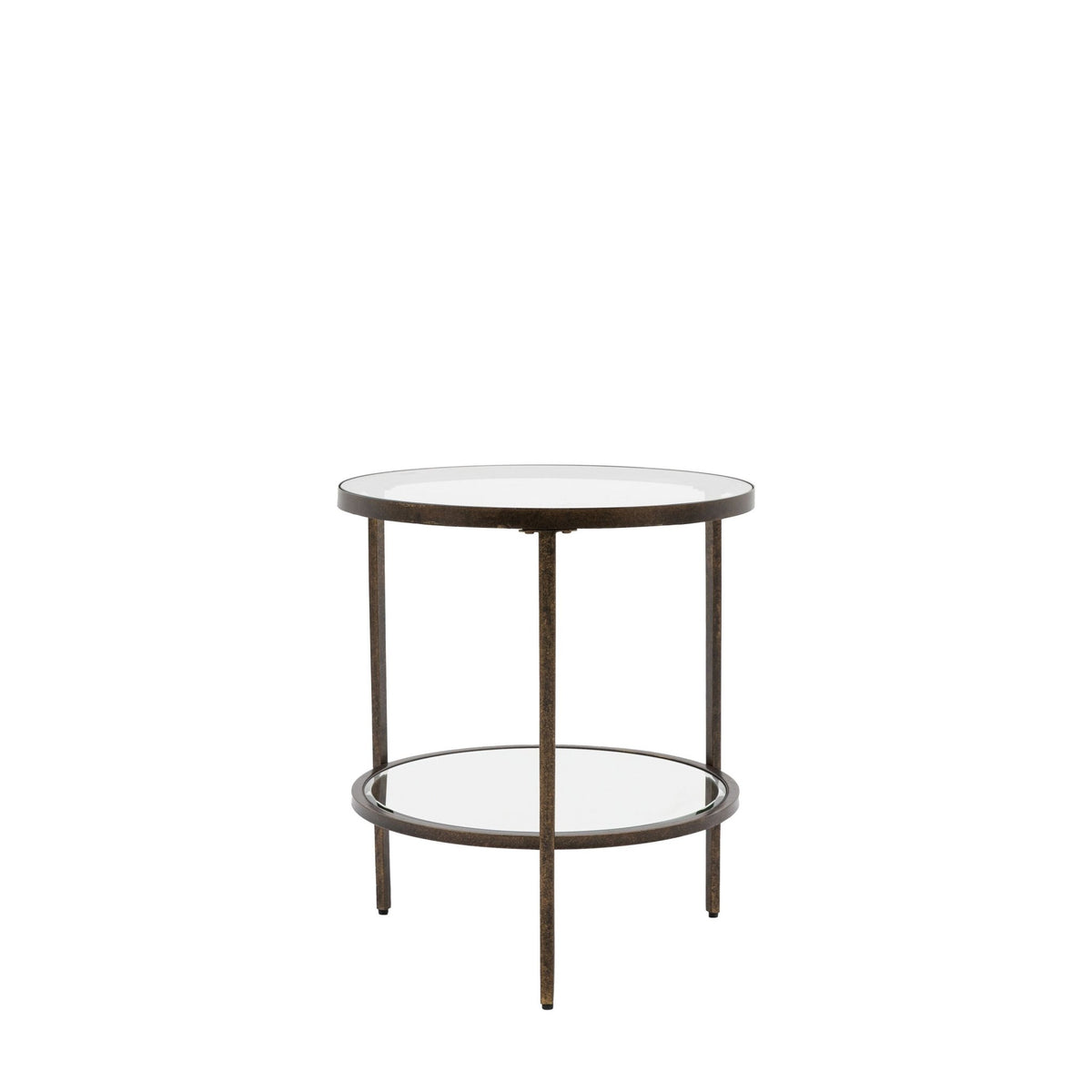 Charles Ted Jenner Glass Side Table in Bronze - CharlesTed Home