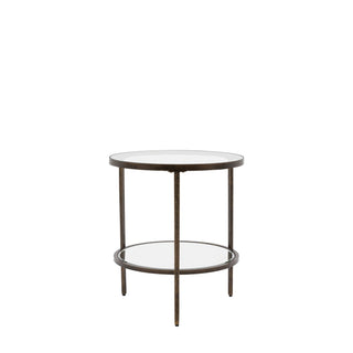Charles Ted Jenner Glass Side Table in Bronze - CharlesTed Home
