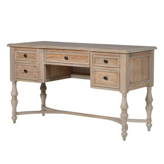Charles Ted Kensington Vintage Inspired Reclaimed Pine Writing Desk - CharlesTed Home