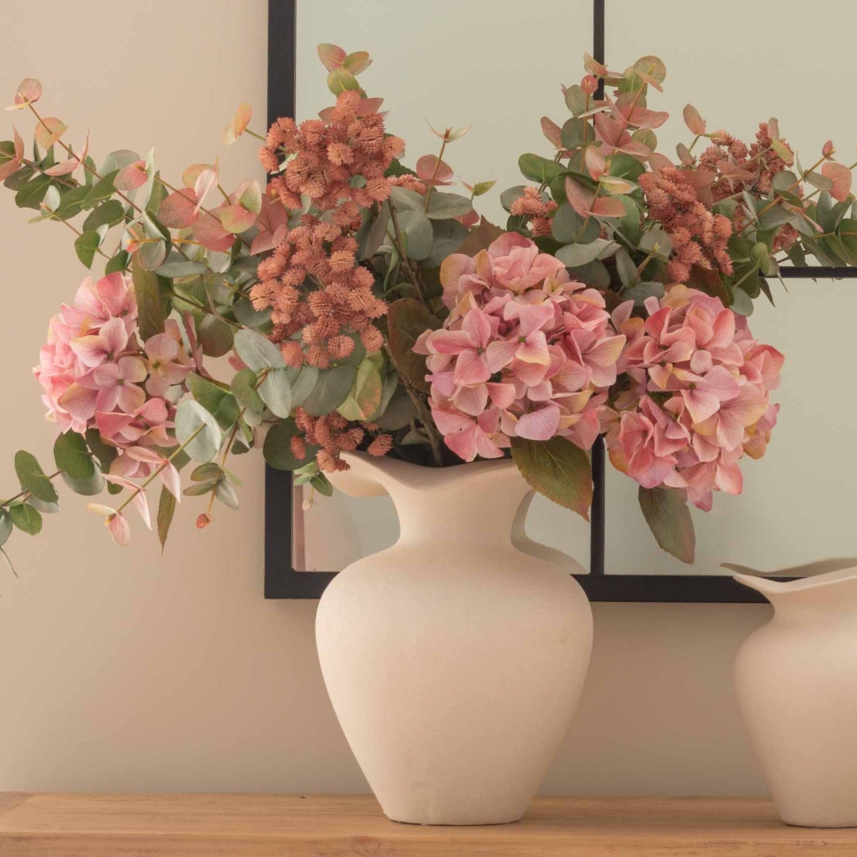 Charles Ted Large Faux Blush Eucalyptus Stem - CharlesTed Home