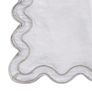 Charles Ted Linen Wave Edge Placemats | Set of Four - CharlesTed Home