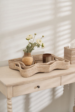 Charles Ted Longbourn Turned Leg Console Table in Natural Acacia Wood - CharlesTed Home