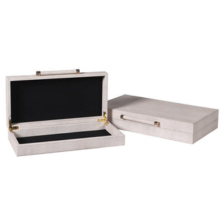Charles Ted Luxury Shagreen Decorative Storage Boxes Set - CharlesTed Home