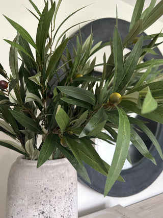 Charles Ted Mediterranean Faux Olive Spray | Three Stems - CharlesTed Home