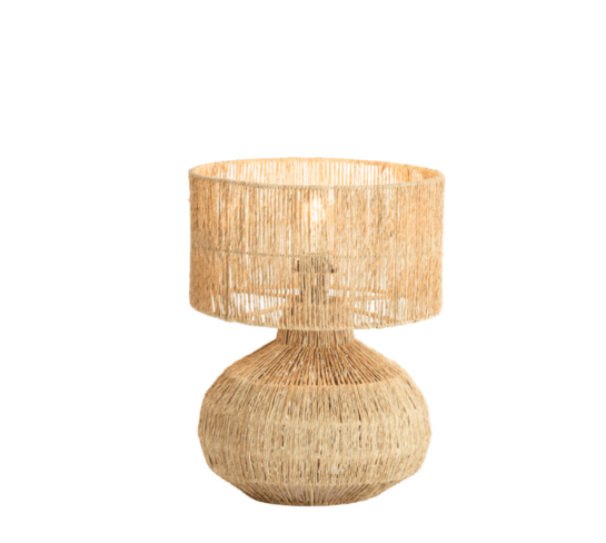 Charles Ted Nadia Natural Jute Table Lamp for Boho and Coastal Home Décor - CharlesTed Home